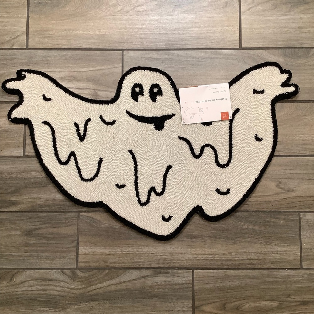 LOLOI Halloween Hand Hooked Ghost Rug